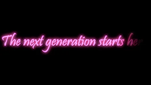 Neon Pink Handwritten Script The Next Generation Starts Here Future Concept Stock Footage 344873281