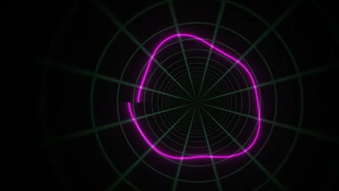 Neon pink line graph animation sequence. Stock Footage 334891773