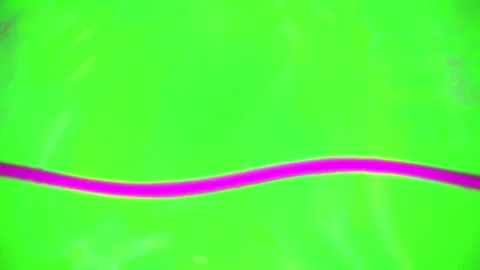 Neon pink line on green leaf background. Stock Footage 335965517