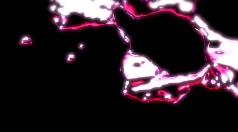 Neon Pink Metal Liquid - 45 Stock Footage