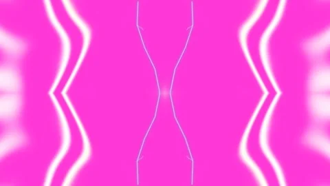 Neon Pink Symmetrical Abstract Light Curves Vidéo 332787662