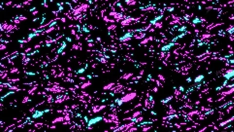 Neon Pixel Data Flow Background Loop Stock Footage 335962283