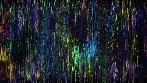 Neon Pixel Sorting Video stock 80257306