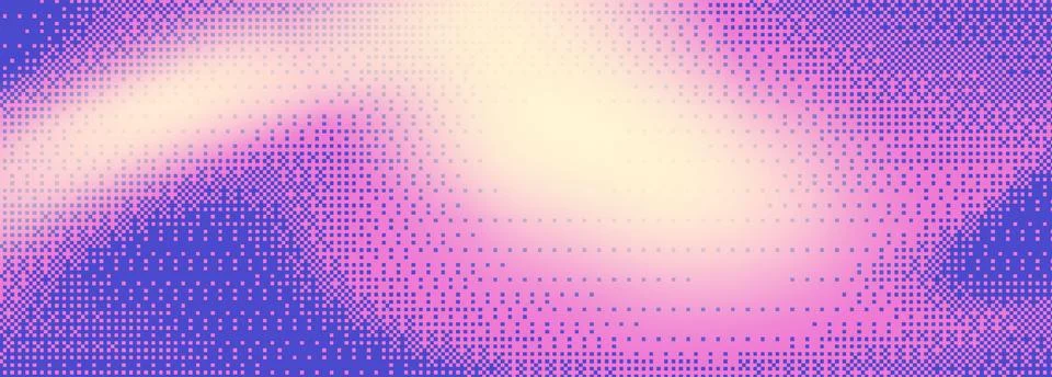 Neon pixel texture background with gradient Illustrazione stock