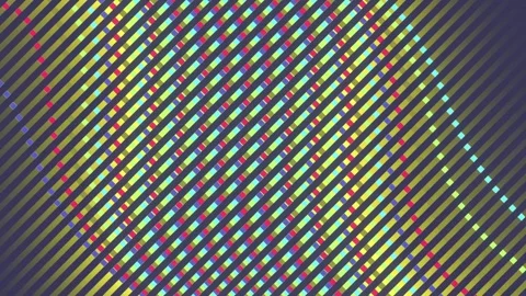 Neon Pixel Wave Data Flow Cyberpunk 4K Loop Stock-Footage 336634978