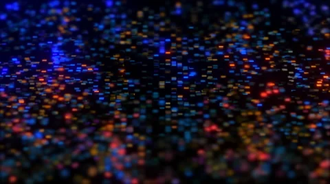 Neon Pixels Equalizer. Stock Footage 57110867