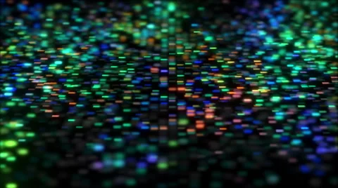 Neon Pixels Equalizer VJ Loop Stock Footage 57110767