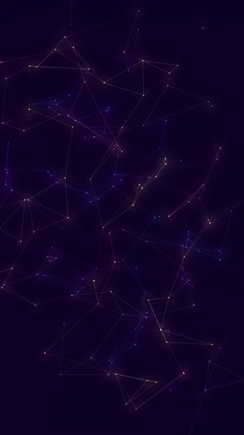 Neon Plexus Network Loop Motion Graphics Background Stock Footage 346206746