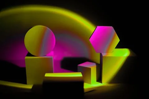 Neon psychedelic background 1 Stock Photos