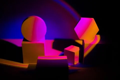 Neon psychedelic background 2 Stock Photos