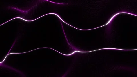 Neon Pulse Wave Background Stock Footage 316359539