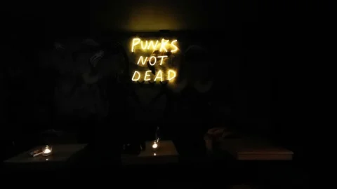 Neon Punks not Dead Stock Footage 122275868