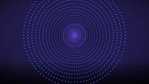 Neon purple-blue dense LED tunnel background, glowing LED motion loop seamless Vídeo Stock 342638305