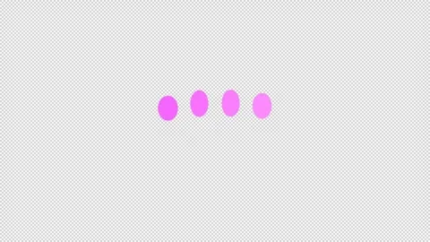 Neon Purple Bouncing Dots Loop Animation with Color Shift Video stock 330445159