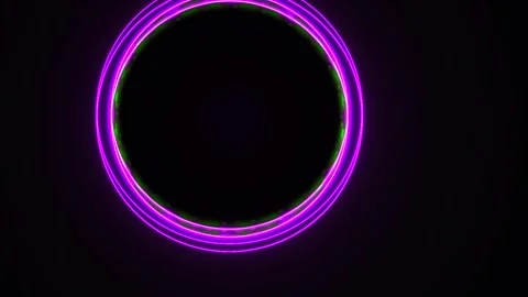 Neon purple circle light effect. Stock Footage 337487754