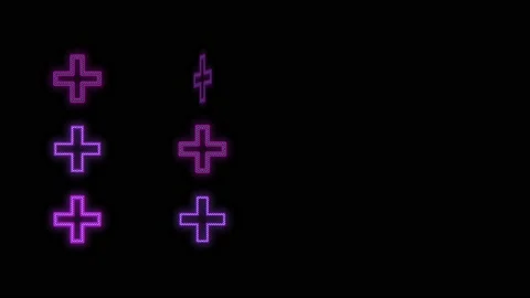 Neon purple crosses pattern 库存影片 202239190
