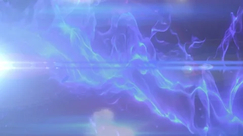 Neon purple flames with blue Stock Footage 338240726