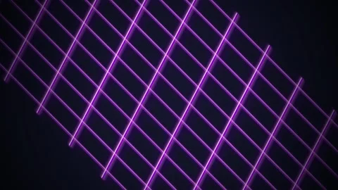 Neon purple grid lines seamless loop motion background Stock Footage 345182839