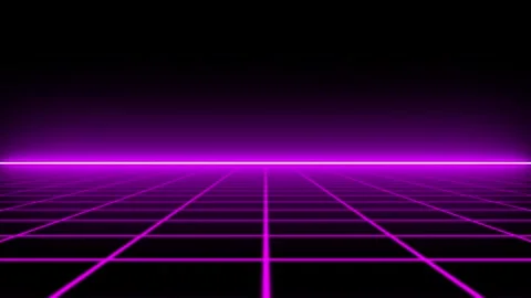 Neon Purple Grid Sci-fi Loop Background ... | Stock Video | Pond5