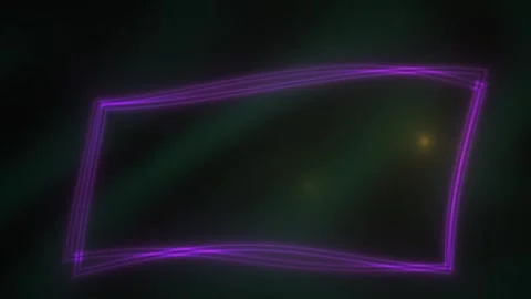 Neon purple light rectangle frame. Stock Footage 340038728