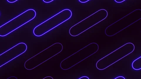 Neon purple lines pattern on dark black space Stock Footage 196813823