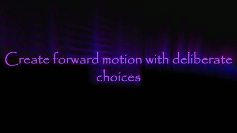 Neon Purple Script Text Create Forward Motion Strategic Intent Concept Video stock 345519628