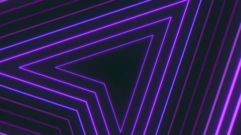 Neon purple triangles and lines in vertigo style Stock Footage 195570368