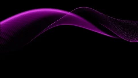 The Neon Purple Wave is an elegant digital background 4K Video stock 330593189