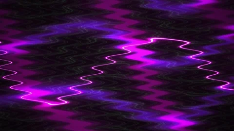 Neon purple wave pattern on grid background. Stock Footage 335965728