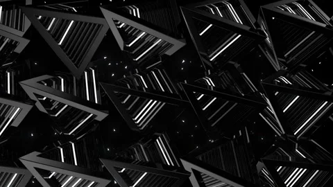 Neon Pyramid Stock Footage 272990209