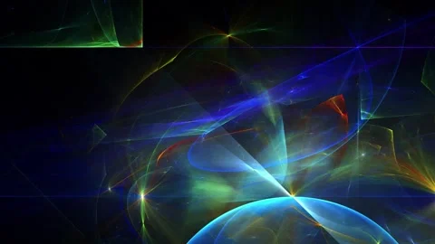 Neon Quantum Waves Abstract Motion Background in 4K Stock Footage 345962581