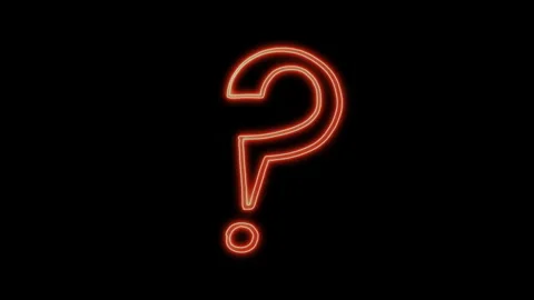 Neon question mark 3 Stock Footage 244134715