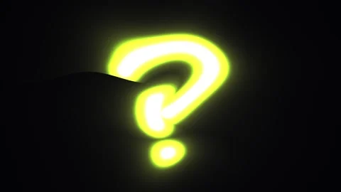 Neon question mark on black. Stock Footage 335114337