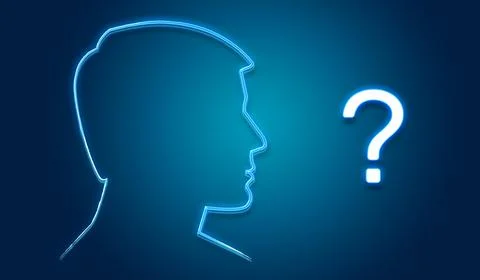 Neon question mark Stock Illustration