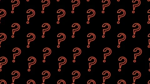 Neon question mark pattern Stock Footage 244137566