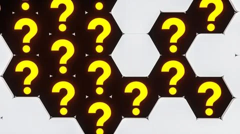 Neon Question Stock Photos