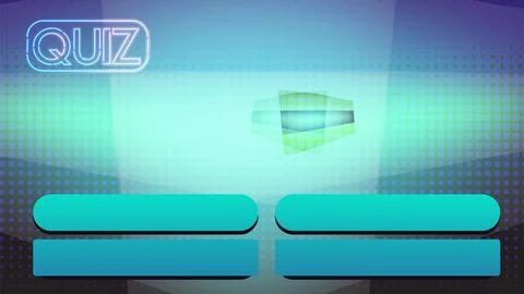 Neon Quiz Game Show Interface Design Stockillustratie