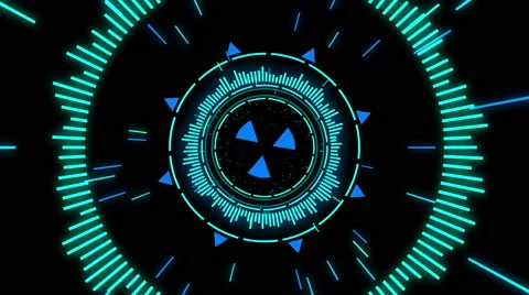 Neon Radiation Stock Footage 68530930