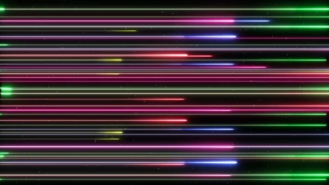 Neon rain left to right 4K lOOP colorfull Stock Footage 105659774