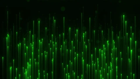 Neon rain of particles in motion loop animated Stock Footage 321814722