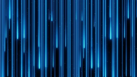 Neon rain from top to bottom 4K lOOP blue Stock Footage 105713086