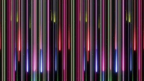 Neon rain from top to bottom 4K lOOP colorfull Stock Footage 105713232