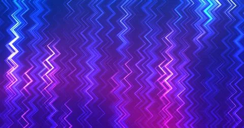 Neon rain triangle shape wavy bg. Shiny glowing elegant retro colored geome.. Ilustración de archivo