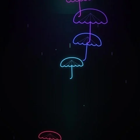 Neon Rainbow Art: Abstract Spectrum Lines Displaying Vivid Color Gradient Stock Footage 344776668