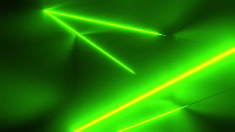 Neon rays in a dark room at night. Background 3d rendering illustration. 스톡 동영상 232082023