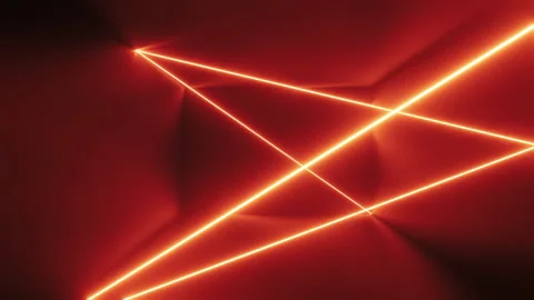 Neon rays in a dark room at night. Background 3d rendering illustration. 스톡 동영상 232082026