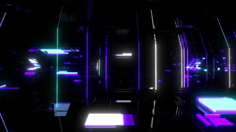 Neon rays Stock Footage 145949417