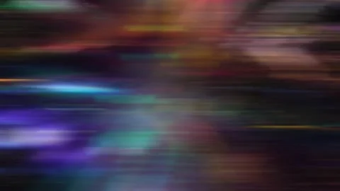 Neon rays through a prism. Abstract blurred background, iridescent futuristic Stock Footage 295678116