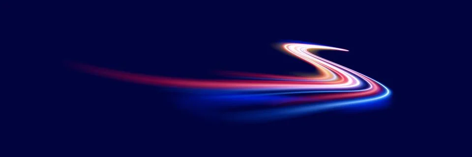 Neon rays vector abstract background . Futuristic technological style. Abstract Stock Illustration