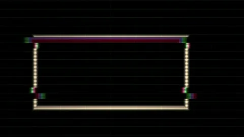Neon rectangle on black background. Stock Footage 335538077